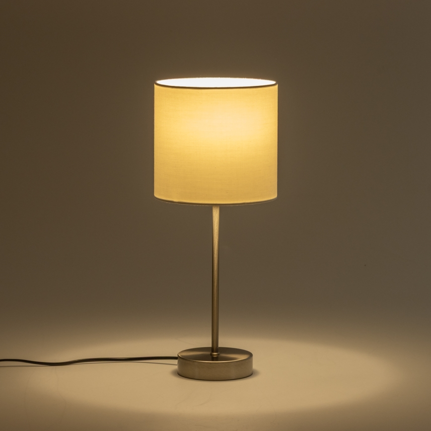 LED tafellamp 1xE14/5W/230V wit/mat chroom