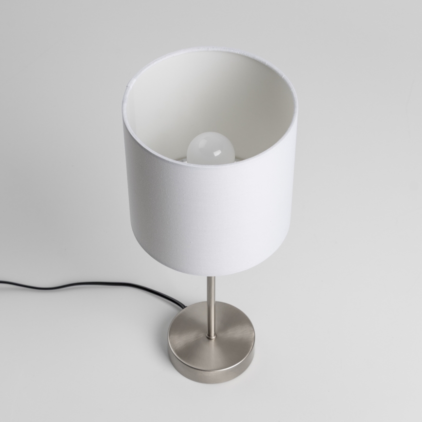 LED tafellamp 1xE14/5W/230V wit/mat chroom