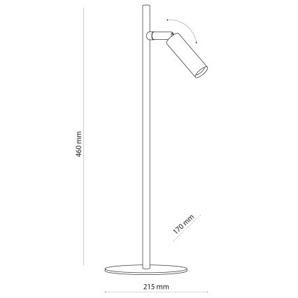 LED Tafellamp LAGOS 1xG9/6W/230V 4000K zwart/goud