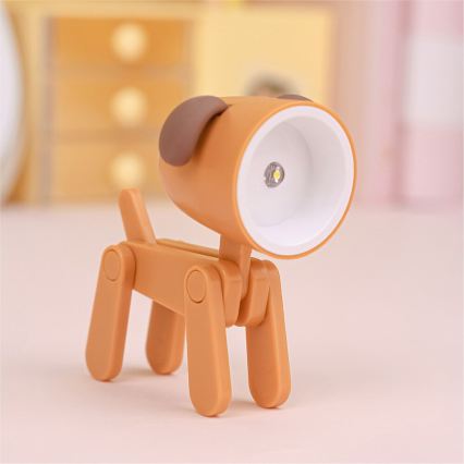LED tafellamp LED/0,06W/3xLR41 hond oranje