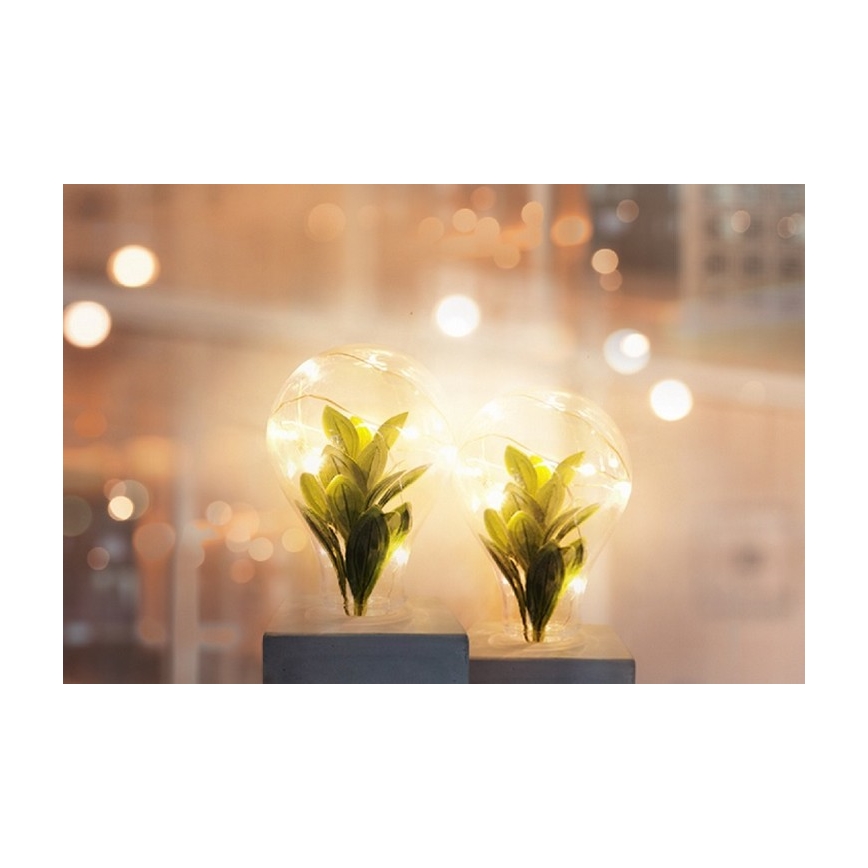 LED Tafellamp LIV LED/2xAAA grijs