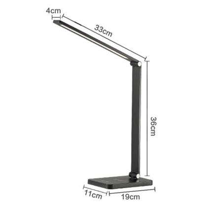 LED Tafellamp met draadloze oplader LED/10W/230V 3000/4000/4500/5000/6000K mat chroom