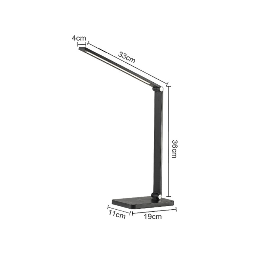 LED Tafellamp met draadloze oplader LED/10W/230V 3000/4000/4500/5000/6000K mat chroom