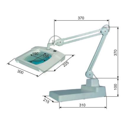 LED Tafellamp met Vergrootglas LED/12W/12/230V