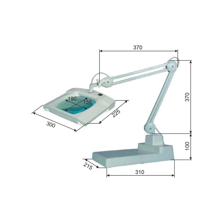 LED Tafellamp met Vergrootglas LED/12W/12/230V