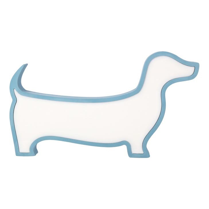 LED tafellamp voor kinderen DOG LED/12W/230V blauw