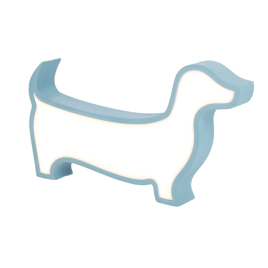 LED tafellamp voor kinderen DOG LED/12W/230V blauw