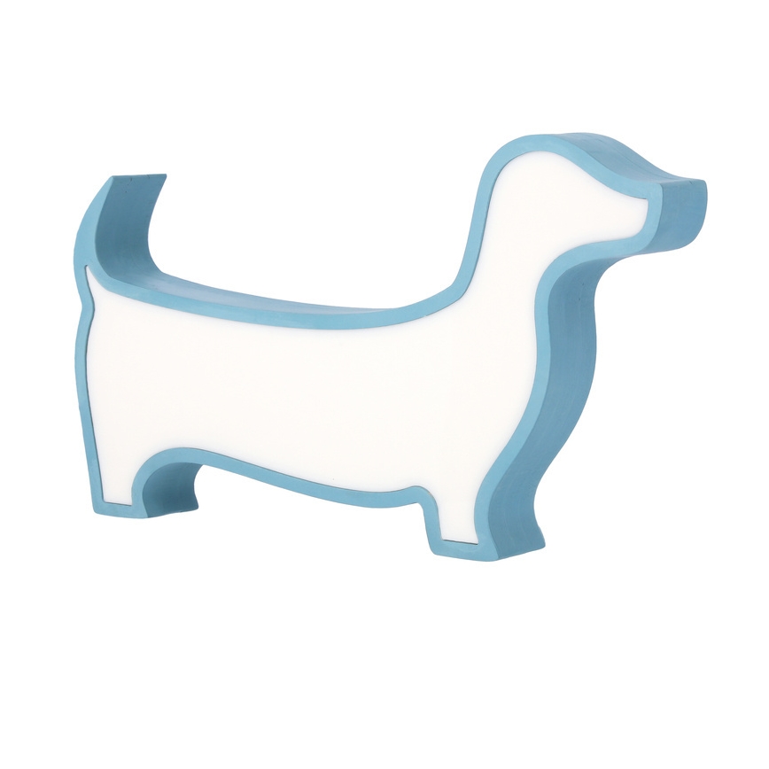 LED tafellamp voor kinderen DOG LED/12W/230V blauw