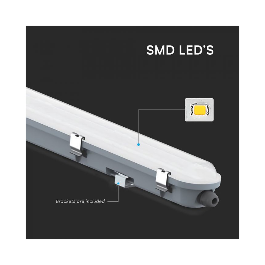 LED-technisch TL-armatuur met noodmodule LED/48W/230V 6500K IP65 2200 mAh 150 cm