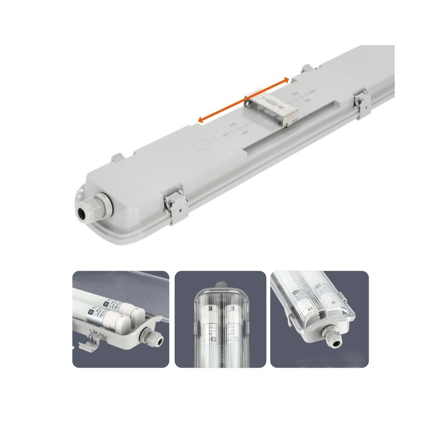 LED technisch TL-armatuur T8 2xG13/18W/230V 4000K IP65 127 cm