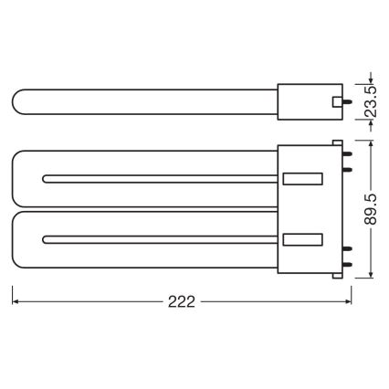 LED TL-buis 2G10/20W/230V 3000K - Osram