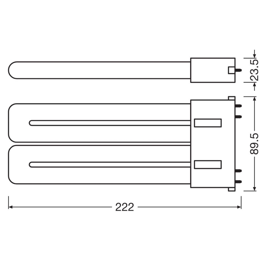 LED TL-buis 2G10/20W/230V 3000K - Osram