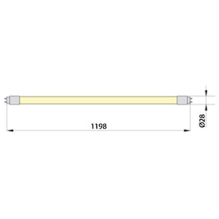 LED TL-buis ECOSTER T8 G13/18W/230V 4000K 119,8 cm