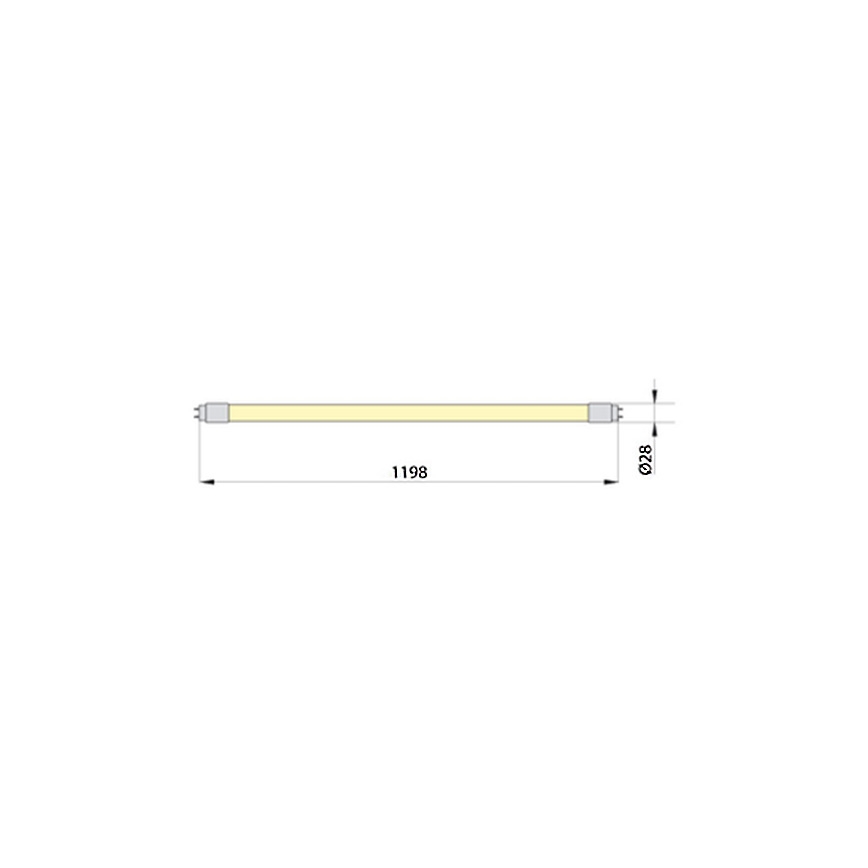 LED TL-buis ECOSTER T8 G13/18W/230V 4000K 119,8 cm