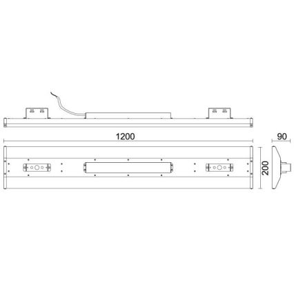 LED TL-buis High Bay LED/120W/230V 5000K 120 cm