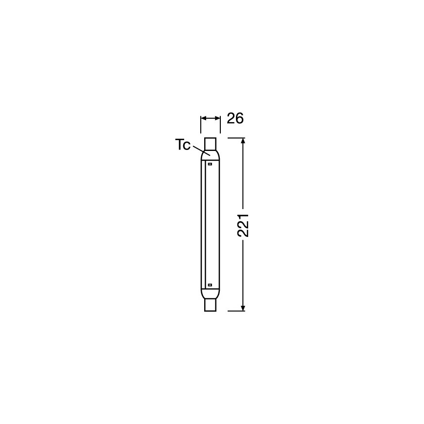 LED TL-buis LINE S15s/4W/230V 2700K - Osram