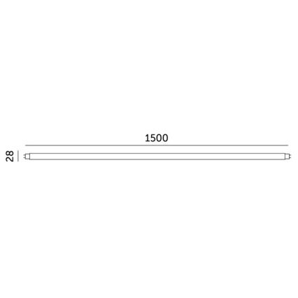 LED TL-buis T8 G13/22W/230V 4000K 150 cm