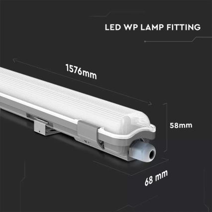 LED TL-buis werkverlichting LED/22W/230V 6400K 150cm IP65