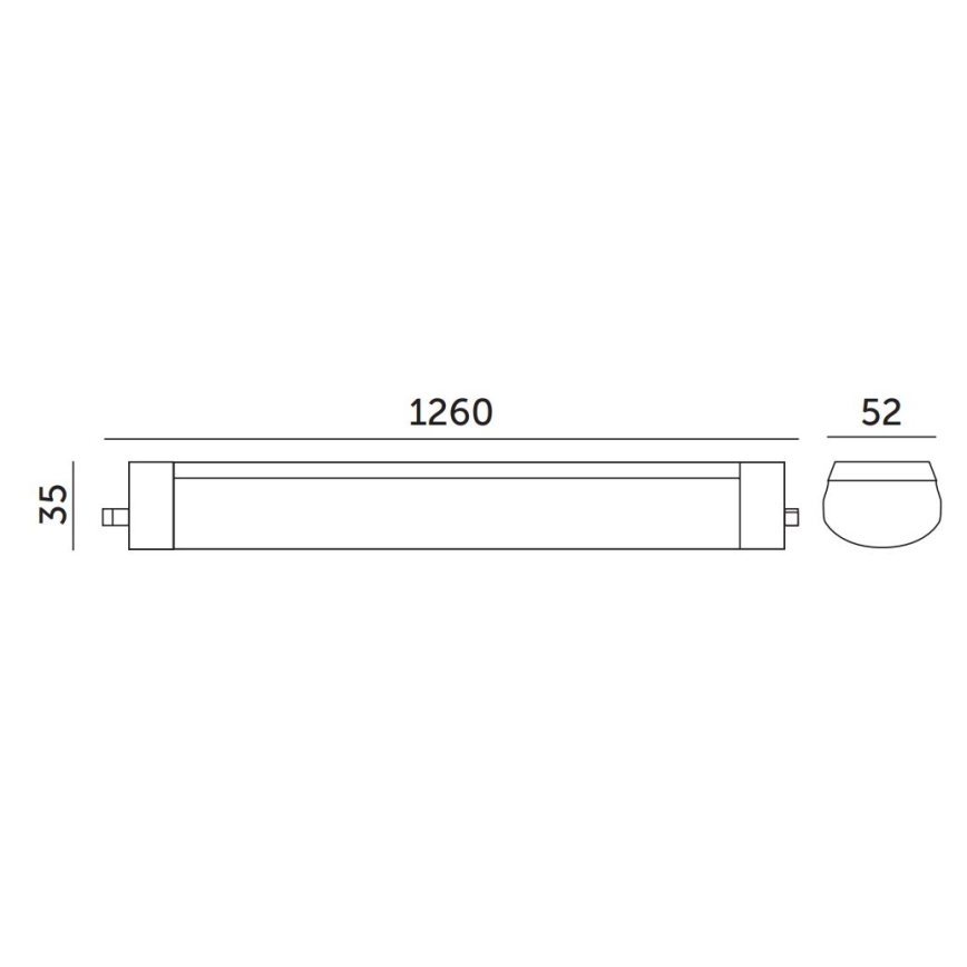 LED TL-buis werkverlichting LED/36W/230V IP65 4000K 126 cm