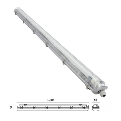 LED TL-buis werkverlichting T8 1xG13/18W/230V 4000K IP65 128 cm