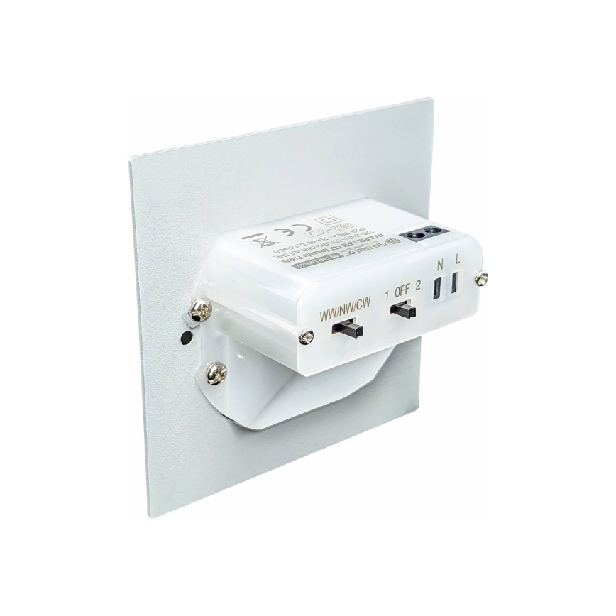 LED-trapverlichting met bewegings- en schemersensor LED/1,5W/230V 3000/4000/6000K zwart