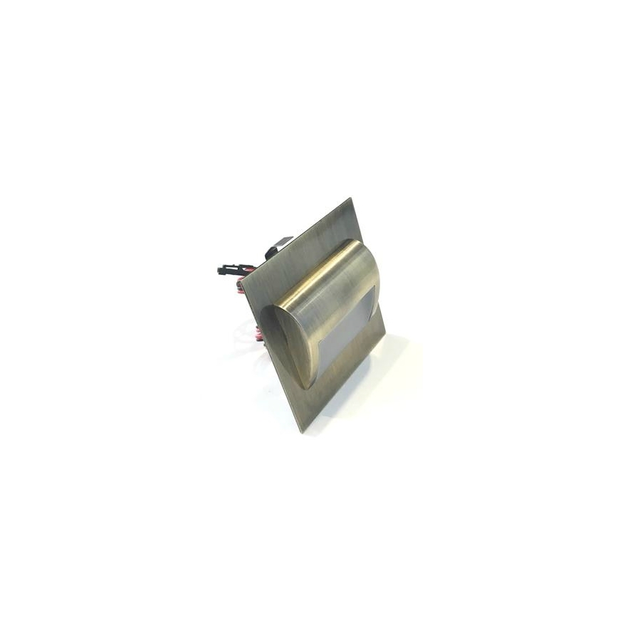 LED Trapverlichting DECORUS LED/1,2W/12V 3000K messing