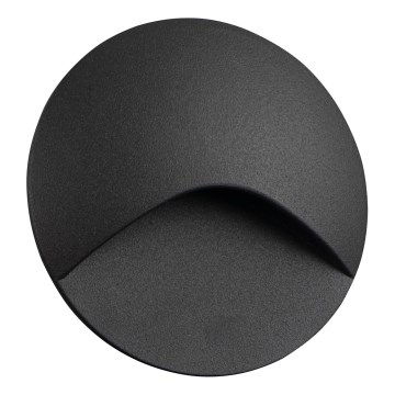 LED trapverlichting EXIN LED/2,5W/230V 4000K IP65 antraciet rond