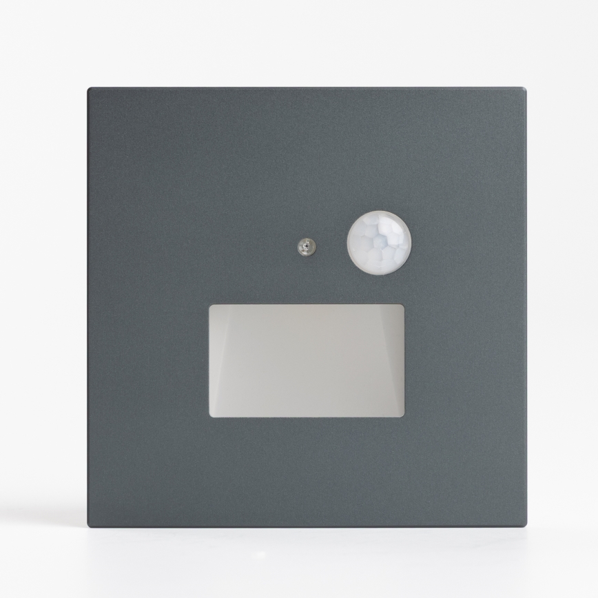 LED trapverlichting met bewegings- en schemersensor LED/1,5W/230V 3000/4000/6000K antraciet