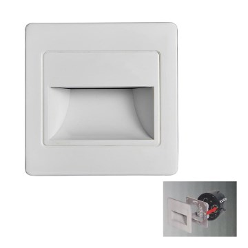 LED Trapverlichting STEP LIGHT LED/1,5W/230V zilver