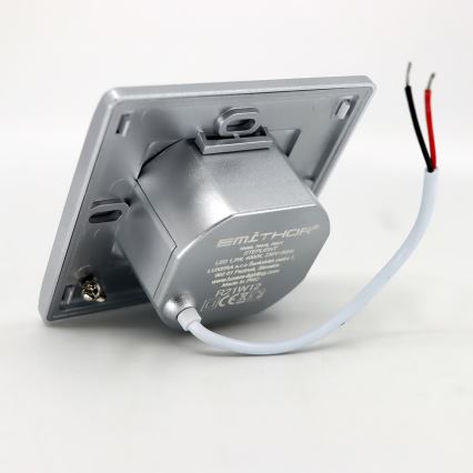 LED Trapverlichting STEP LIGHT LED/1,5W/230V zilver