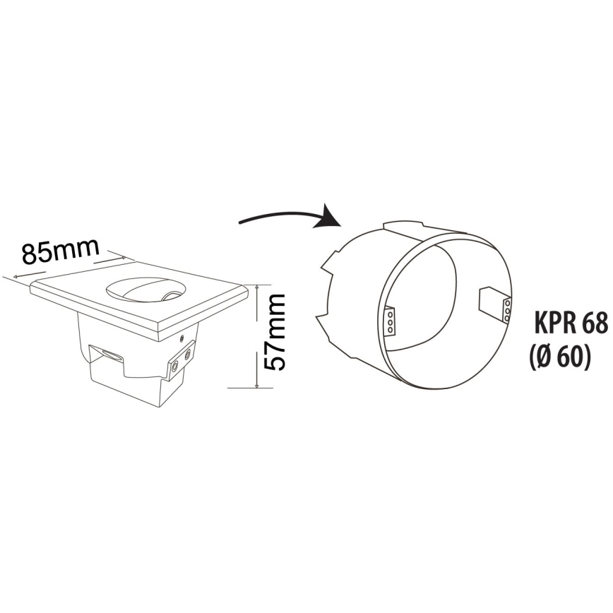 LED Trapverlichting voor buiten DECENTLY LED/1,5W/230V 3000/4000/6000K IP44 antraciet