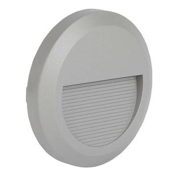 LED Trapverlichting voor buiten LED/2W/230V IP65 3000K grijs