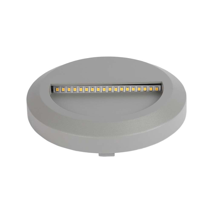 LED Trapverlichting voor buiten LED/2W/230V IP65 3000K grijs