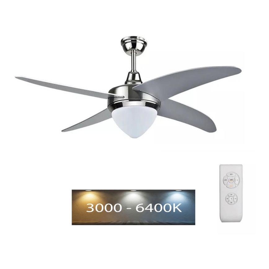 LED Ventilateur de plafond LED/15W/230V 3000K/4000K/6400K + télécommande