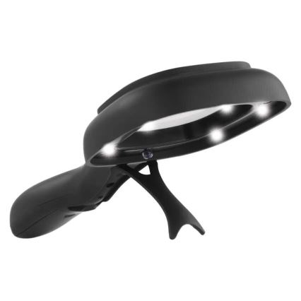 LED Vergrootglas 2,5xZOOM met een achtergrondverlichting en UV-licht LED/UV/2xAAA
