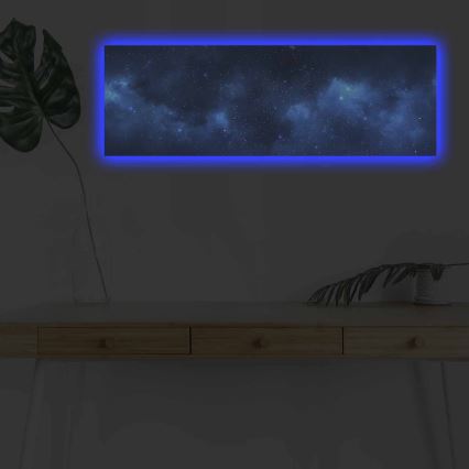 LED Verlicht decoratief schilderij LED/1x9V 6LR61