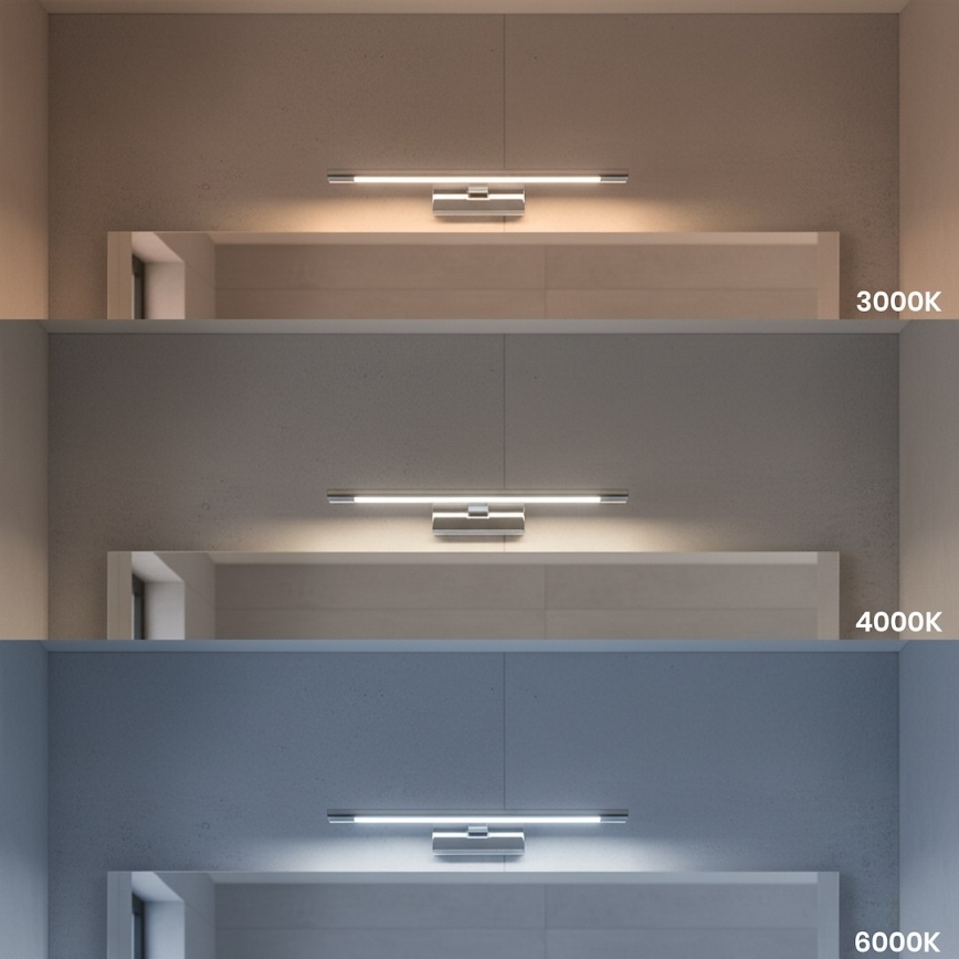 LED-spiegelverlichting voor de badkamer KLIMT LED/8W/230V 3000/4000/6000K 40 cm IP44 glanzend chroom
