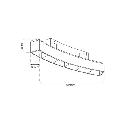 LED Verlichting voor railsysteem MAGNETIC TRACK LED/6W/48V 4000K zwart