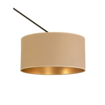 LED verstelbare hanglamp met stang GORTA 1xE27/60W/230V beige/goud
