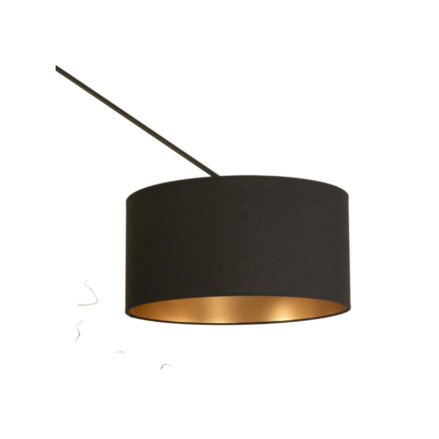 LED verstelbare hanglamp met stang GORTA 1xE27/60W/230V zwart/goud