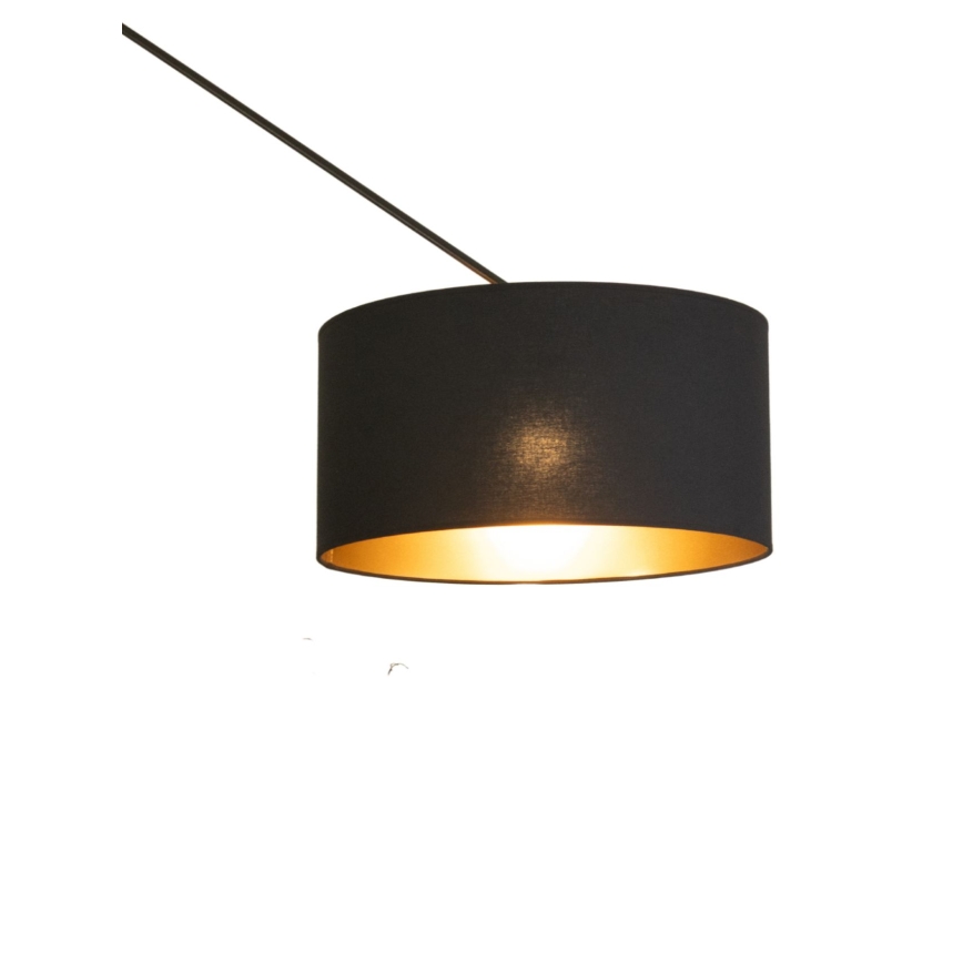 LED verstelbare hanglamp met stang GORTA 1xE27/60W/230V zwart/goud