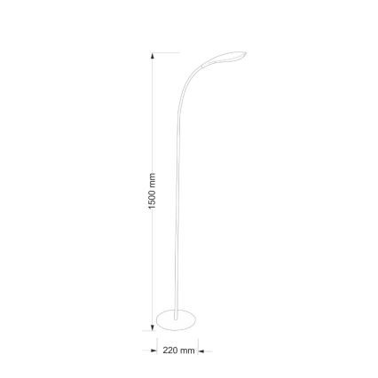 LED Vloerlamp SWAN LED/6,5W/230V wit