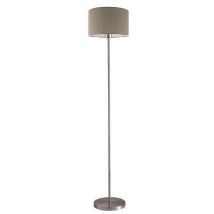 LED vloerlamp TUNJA 1xE27/20W/230V Ø 30 cm mat chroom/taupe
