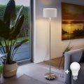LED vloerlamp TUNJA 1xE27/20W/230V Ø 30 cm mat chroom/wit