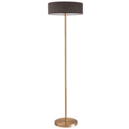 LED-vloerlamp TUNJA 1xE27/20W/230V Ø 38 cm goud/bruin