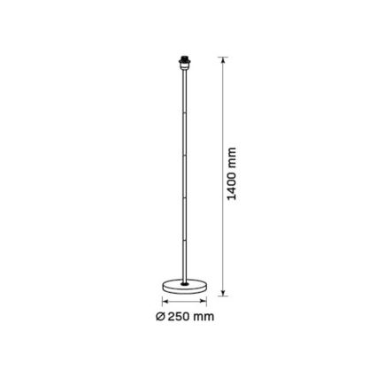 LED vloerlamp TUNJA 1xE27/20W/230V Ø 38 cm goud/taupe