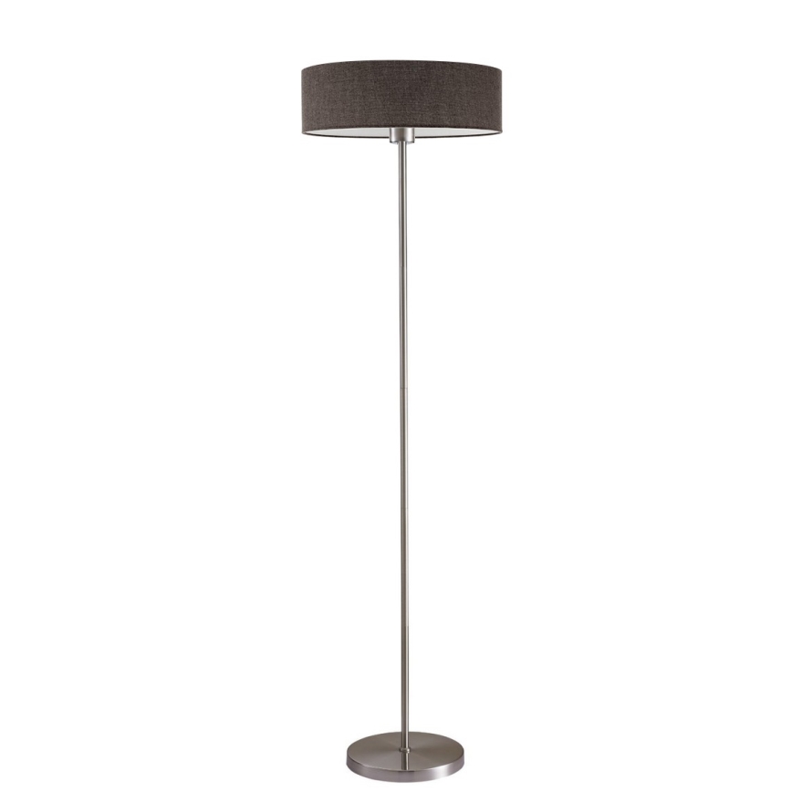 LED vloerlamp TUNJA 1xE27/20W/230V Ø 38 cm mat chroom/bruin