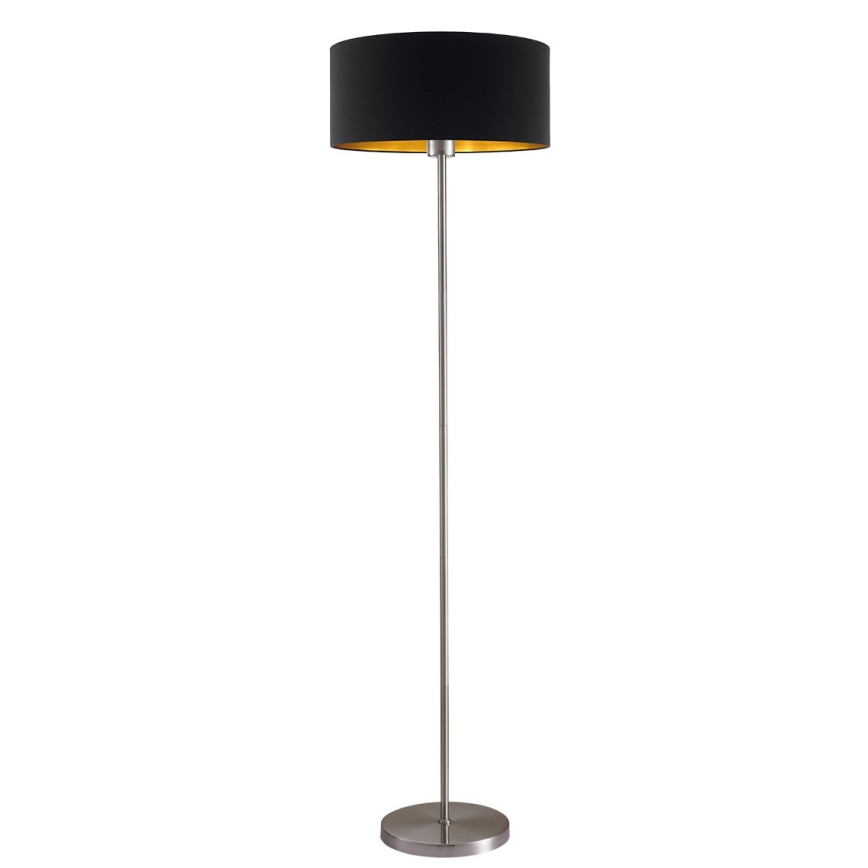 LED vloerlamp TUNJA 1xE27/20W/230V Ø 38 cm mat chroom/zwart