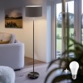 LED vloerlamp TUNJA 1xE27/20W/230V Ø 38 cm zwart/bruin