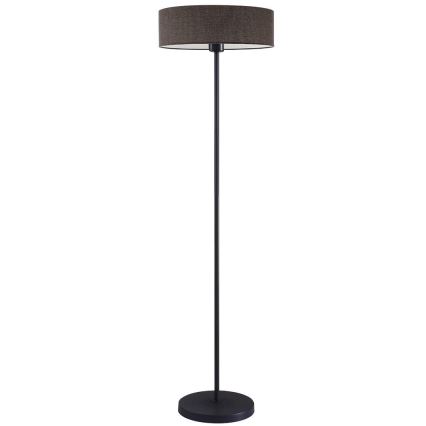 LED vloerlamp TUNJA 1xE27/20W/230V Ø 38 cm zwart/bruin